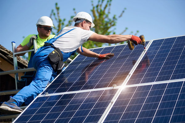 solar system installation